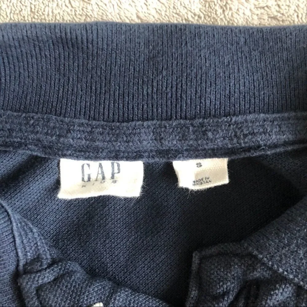 Gap Kids Navy Short Sleeve Polo Shirt
